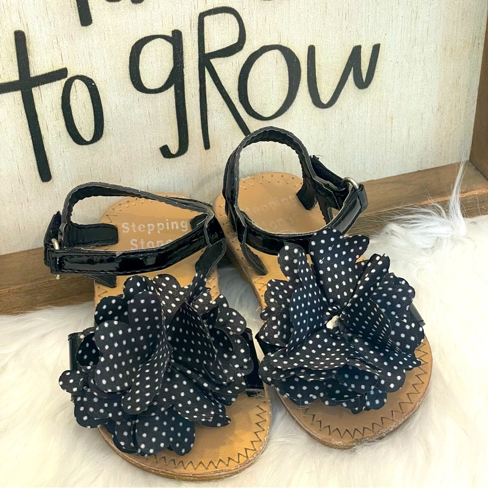 Stepping Stones Toddler Girl Polka Dot Sandals Size 3